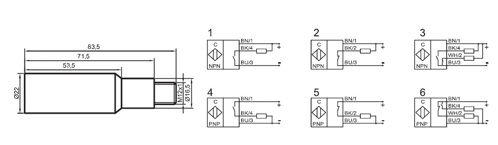 瑞奇能 KAS-80-20-A-Y3 产品编码：KA0104 电容式接近开关-尺寸图