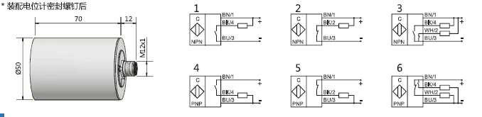 瑞奇能 KAS-80-50-A-Y5 产品编码：825510 电容式接近开关-尺寸图