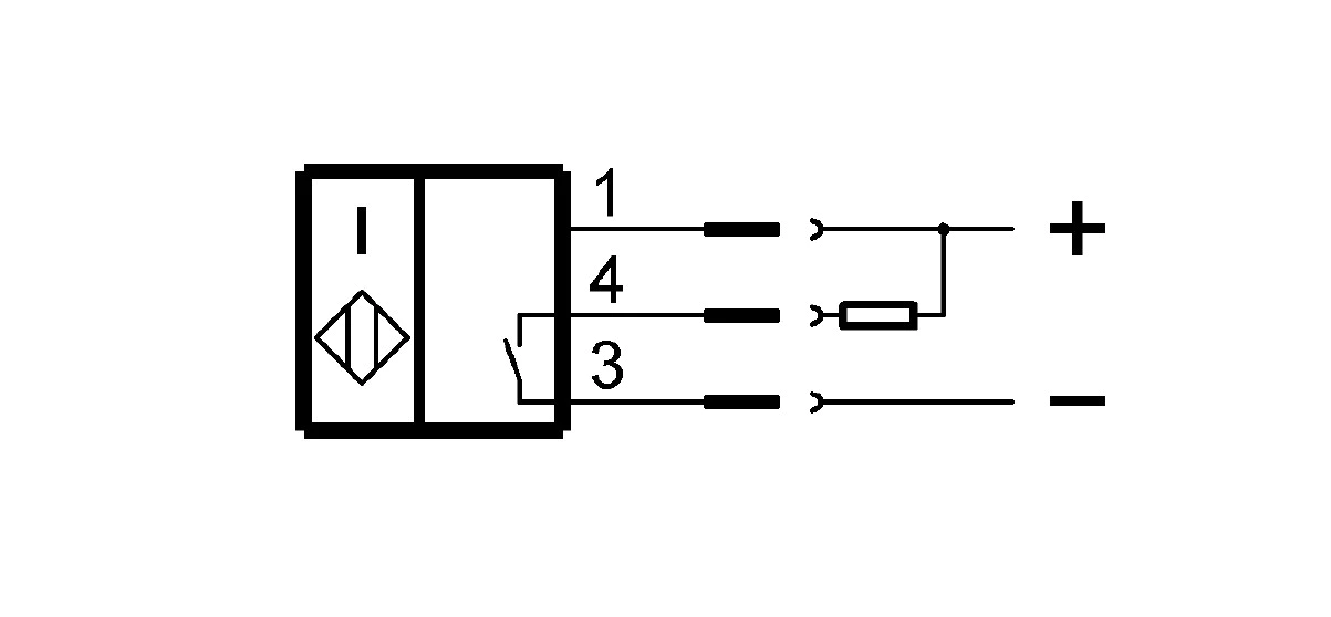 耐高压接近开关 BES M08EH1-NSC20B-S04G-S 订货号：BES02N3-接线图