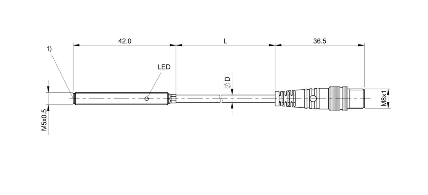 耐高压接近开关 BES M05EG-PSC08B-BP00,2-GS49 订货号：BES03JM-尺寸图