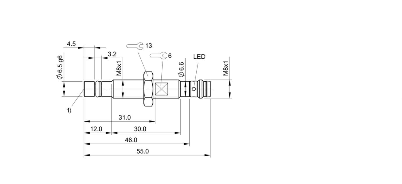 耐高压接近开关 BHS A402N-PSC15-S49 订货号：BHS0050-尺寸图