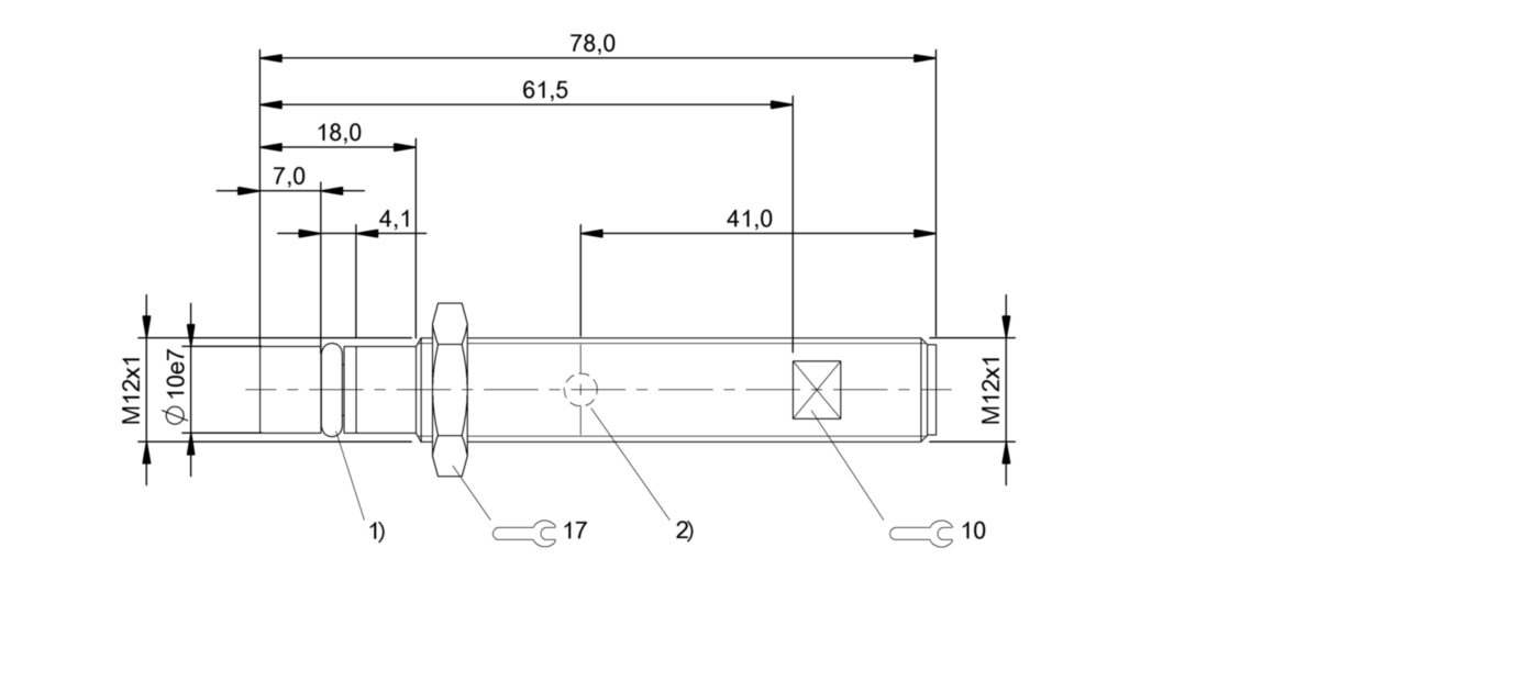 耐高压接近开关 BHS B135V-PSD15-S04-T01 订货号：BHS005T-尺寸图