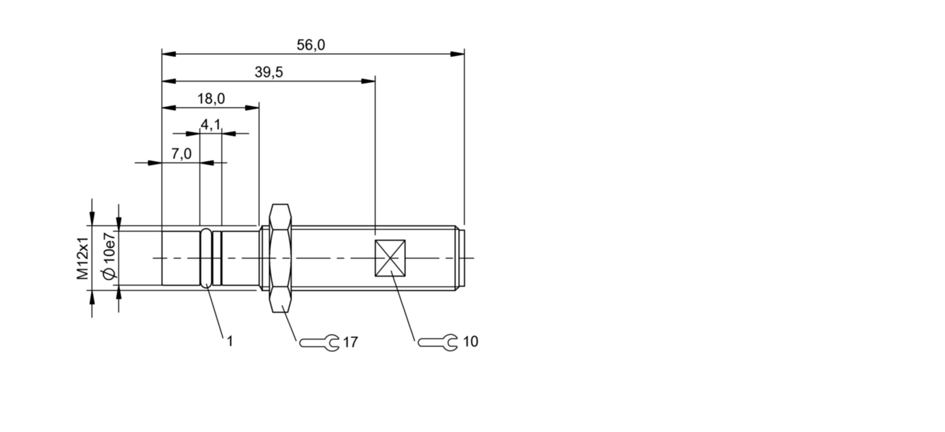 耐高压接近开关 BHS B249V-PSD25-S04-003 订货号：BHS0060-尺寸图