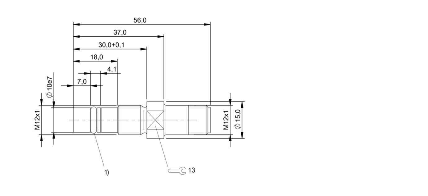 耐高压接近开关 BHS B400V-PSD25-S04-003 订货号：BHS0065-尺寸图