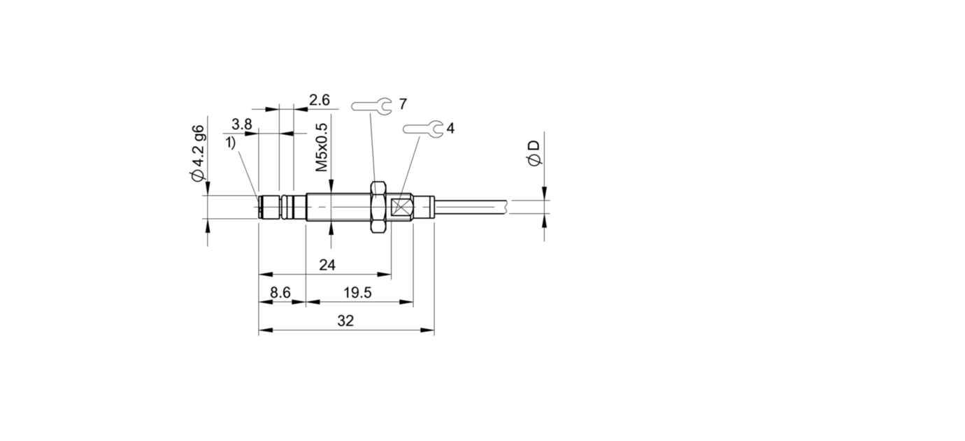 耐高压接近开关 BHS G409N-PSD10-EP02 订货号：BHS006U-尺寸图