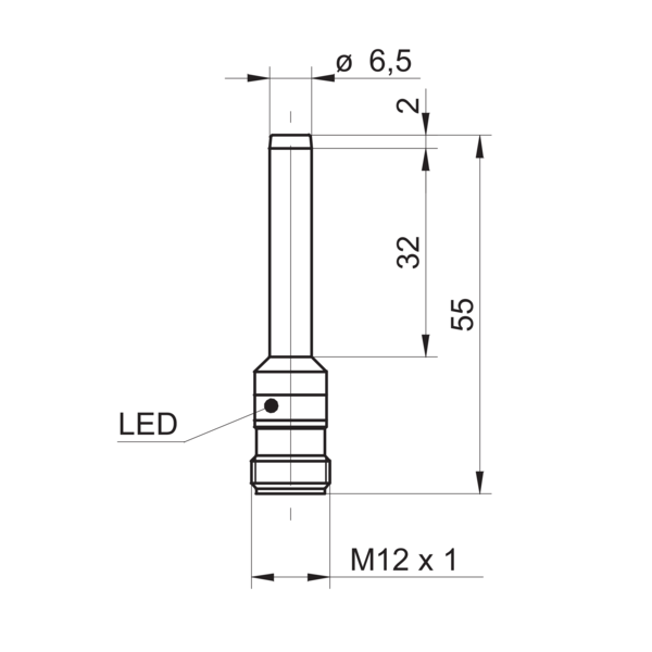 Baumer堡盟 IFBR 06P33T1/S14L-9 订购代码：11014576 电感式接近开关-尺寸图