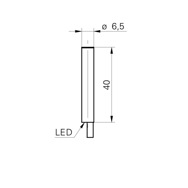 Baumer堡盟 IR06.P03S-F40.PO1Z.7SCV 订购代码：11148719 电感式接近开关-尺寸图