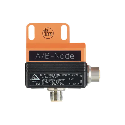 易福门双接近开关 AC2317 订货号：DUAL SENSOR T6 2SI 2DO T M12