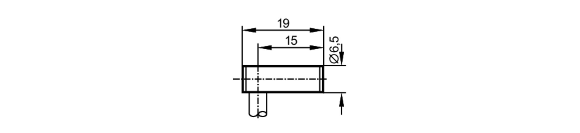 易福门电感式接近开关 IT5039 订货号：ITB3002-BPKG/2M PVC-尺寸图