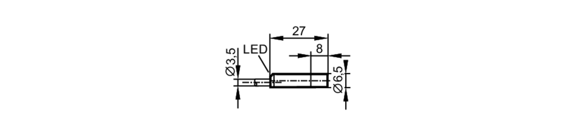 易福门电感式接近开关 IT5043 订货号：ITB3004-BPKG/V4A/2M-尺寸图
