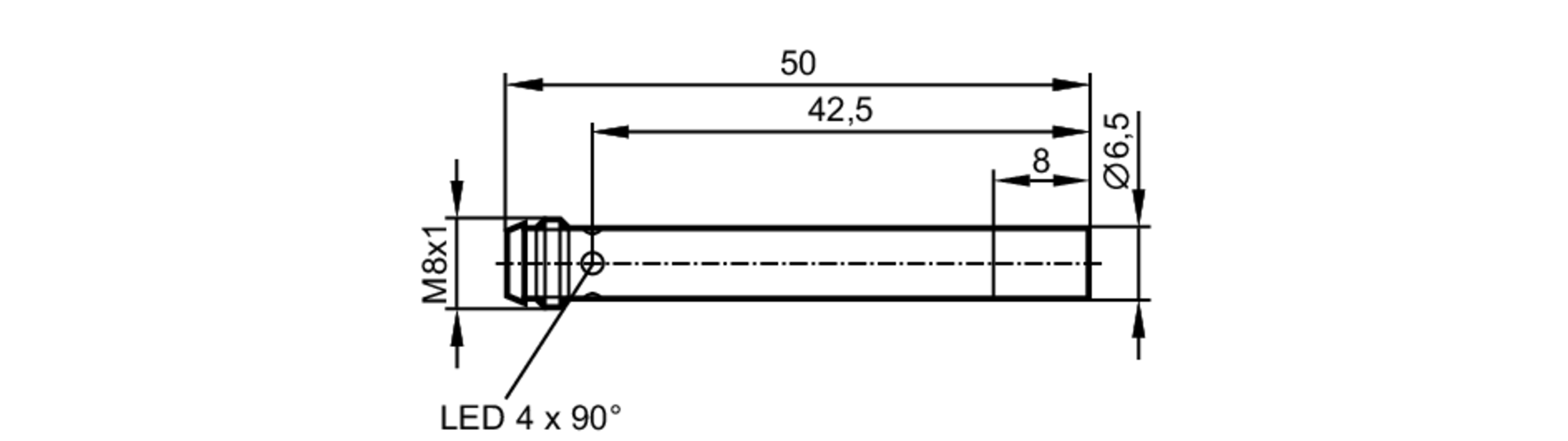 易福门电感式接近开关 IT5044 订货号：ITB3004-BPKG/V4A/AS-尺寸图