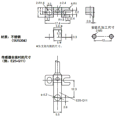 E2S 外形尺寸 9 Y92E-C1R6_Dim