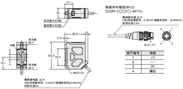 E3ZR-C 外形尺寸 3